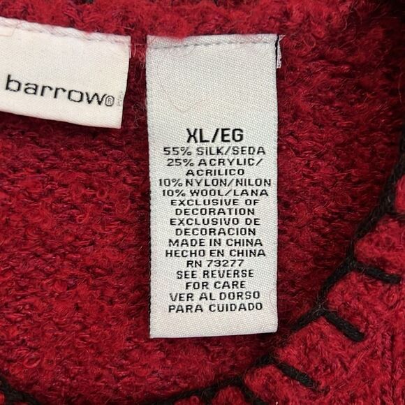 Croft & Barrow Skating Bears Silk Wool Sweater Size XL - Picture 12 of 13